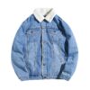Winter Fleece-lined Denim Coat