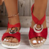 Sandals With Circle Design Casual