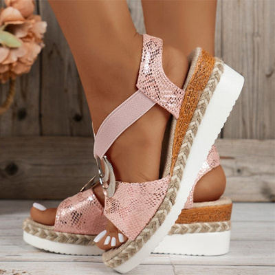 Sandals With Circle Design Casual