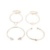 Knotted Triangle Honeycomb Four-piece Bracelet