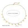 Fashion Simple Stainless Steel Glossy Love Star Necklace