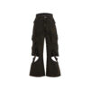 Three-dimensional Winding Worn Looking Washed-out Hollow Jeans