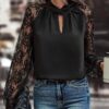 Commuter's All-matching Lace Stitching Long-sleeved Top