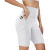 Five-point High Waist Pocket Slim Fit Hip Raise Women's Sweat Pants