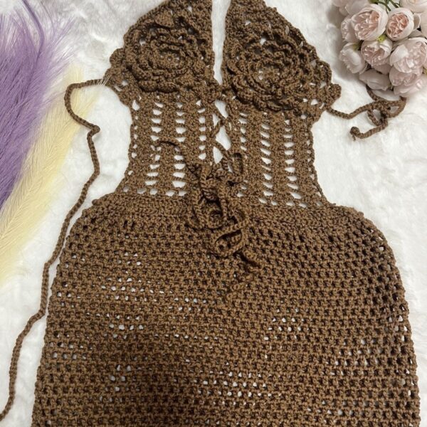 Crocheted Knitting Bikini Hip Skirt