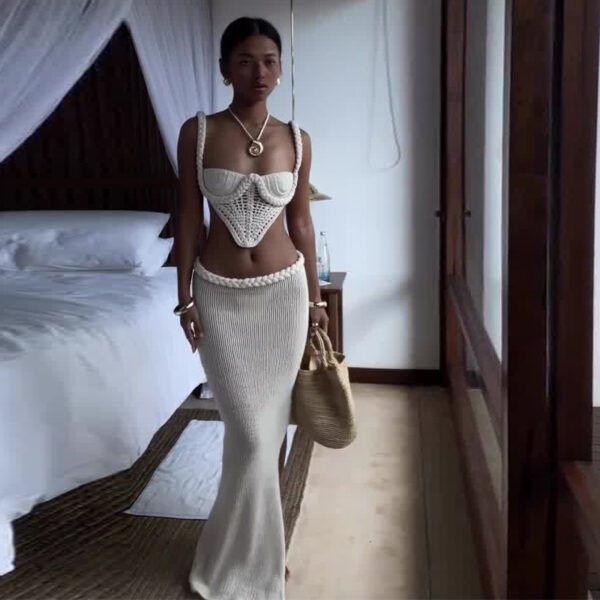 O1CN011ZolQR1ffAM9xxb8W_2216899294033-0-cib.jpg Y2K Crochet Knit 2 Piece Skirt Set Women's