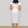Plus Size Ruffled Sleeves High Waist Temperament
