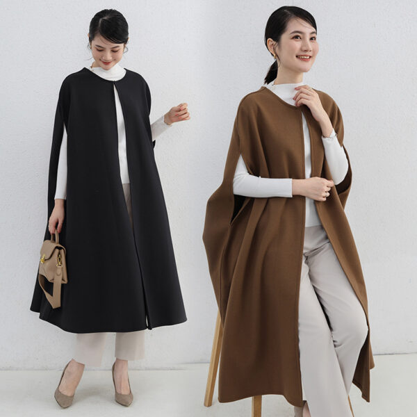 Solid Color Mid-length Woolen Vest