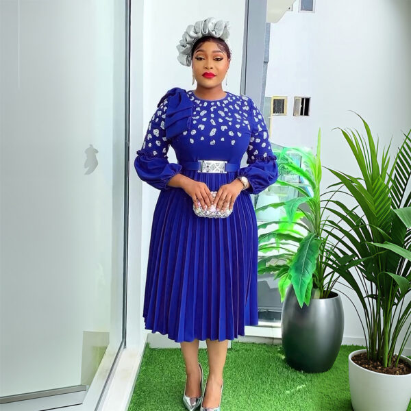 Africa Plus Size Dress Commuting Elegant