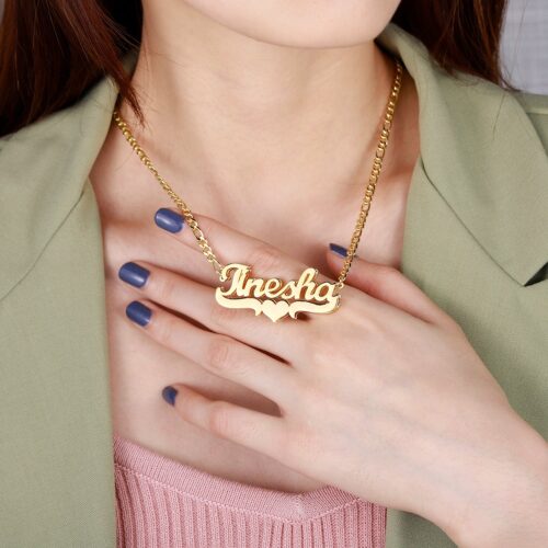 Personalised Double Layer Name Necklace