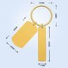 Personalized UV color printed metal keychain